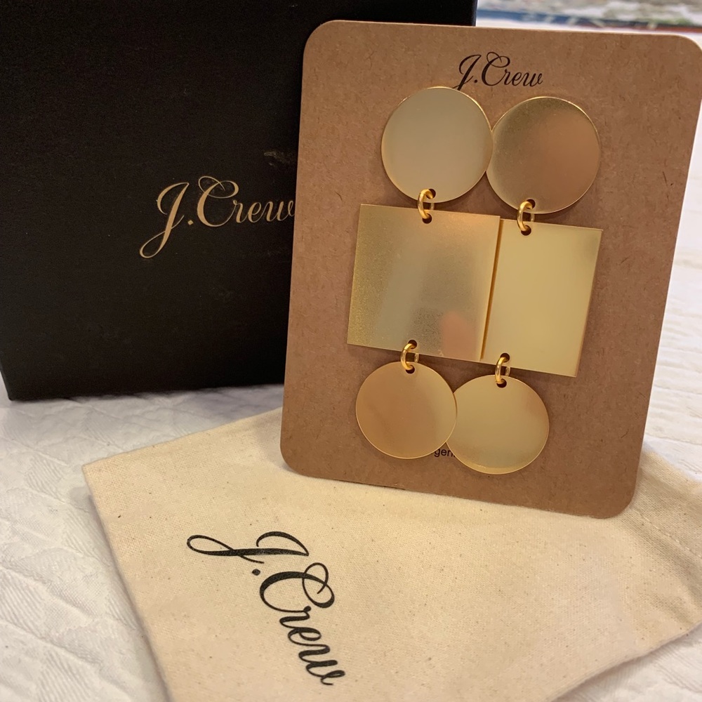 Jcrew gold earrings NWT